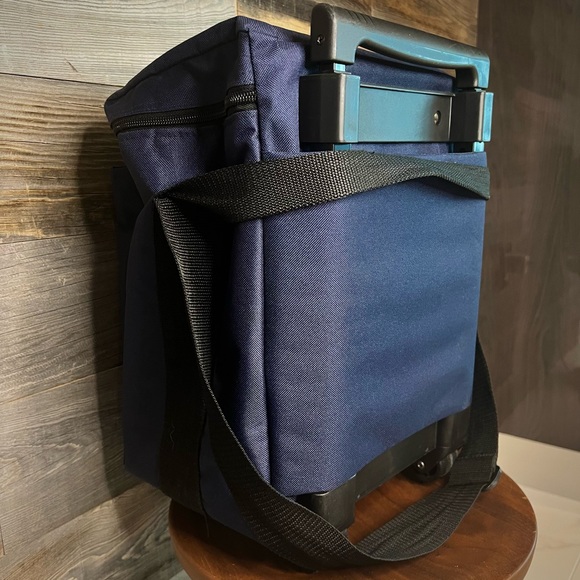 🍷🍾 WINE Tote/Roller/Carry Caddy (Adjustable, On-the-Go); also Champagne - Picture 13 of 16